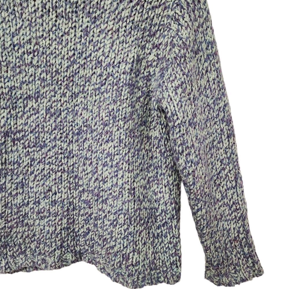 Vintage Northern Isles Variegated Knit Cardigan With Shell Buttons - Picture 9 of 13